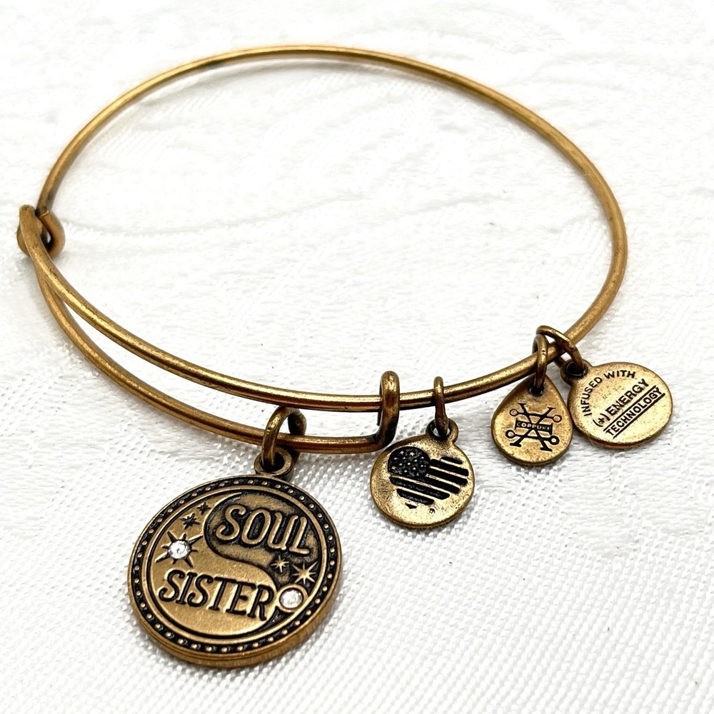 ALEX and ANI Soul Sister 2018 Gold Tone Adjustable Bangle